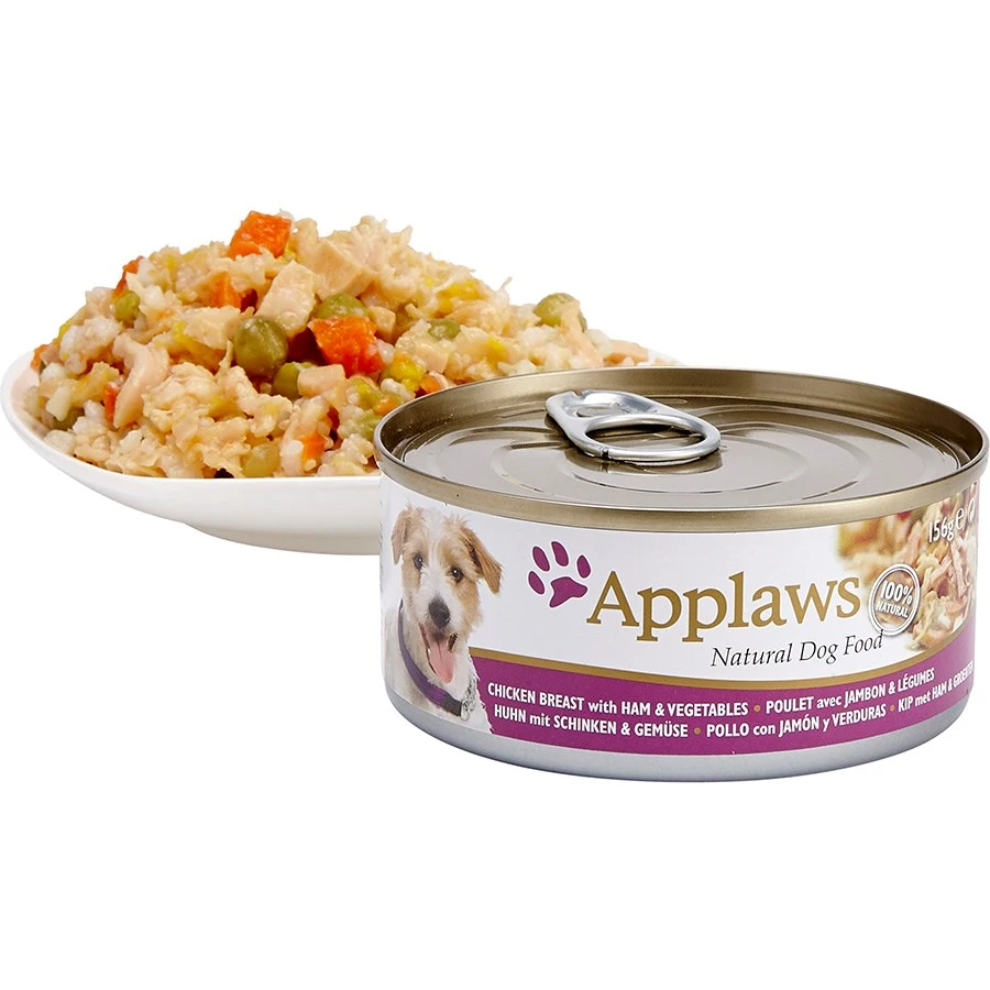Applaws Hundevådmad Kylling og Skinke 156 g - Sund topping til hunden